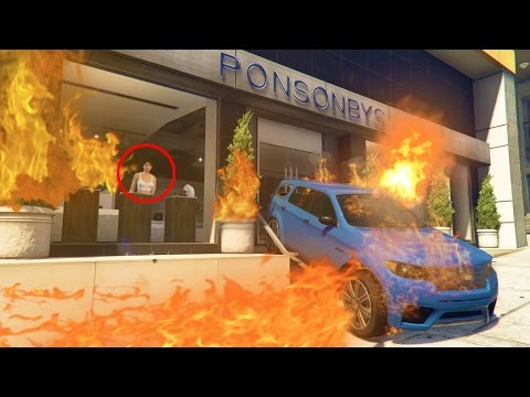 GTA 5 Online - WE TRAPPED HIM IN A BURNING BUILDING! (GTA V Online) - UCDwujczvdxbbVHg-V4-kC-A