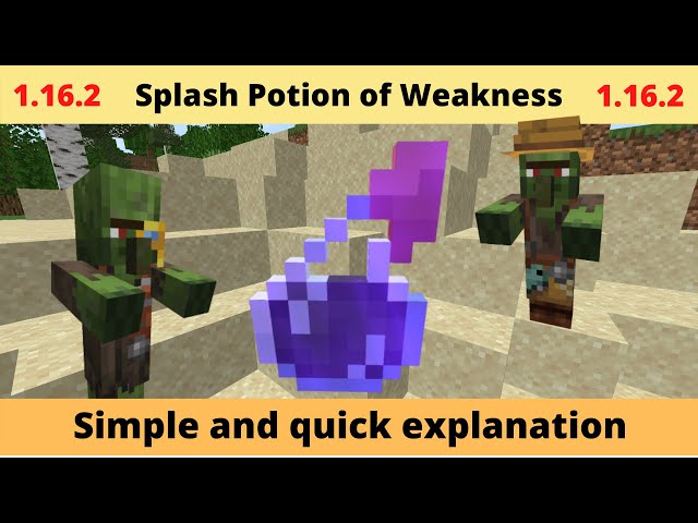 How to make Potion of Weakness in Minecraft