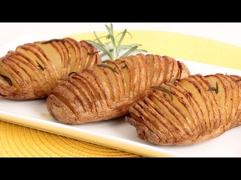 Hasselback Potatoes Recipe - Laura Vitale - Laura in the Kitchen Episode 850 - UCNbngWUqL2eqRw12yAwcICg