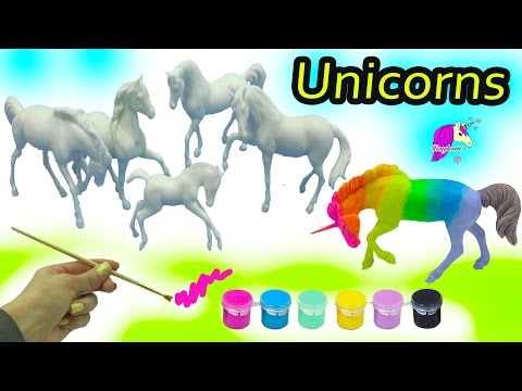 DIY Colorful + Rainbow Unicorn Horses - Breyer Stablemates My Dream Horse Fantasy Painting Kit - UCIX3yM9t4sCewZS9XsqJb9Q