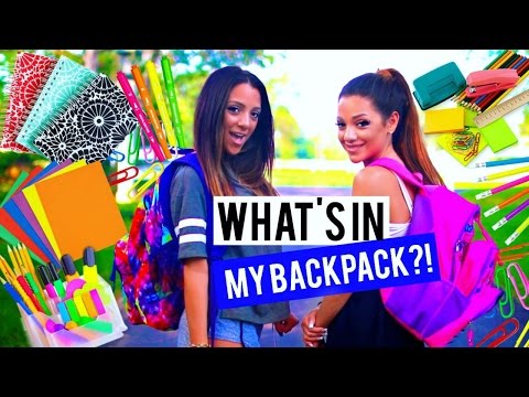 Back to School: WHAT'S IN MY BACKPACK?! + School supplies Haul 2015! Niki and Gabi - UCuVHOs0H5hvAHGr8O4yIBNQ