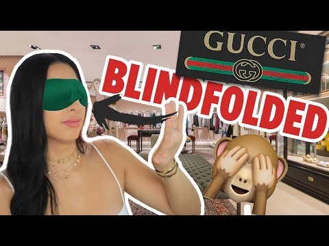 BUYING FROM GUCCI BLINDFOLDED + UNBOXING 