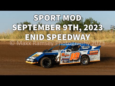Enid Speedway Sport Mod 09/09/2023 #18 Kyle Wiens - dirt track racing video image