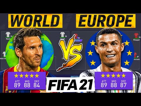 Europe's Best Players Vs The Rest of The World | FIFA 21 Experiment
