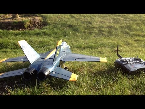 Stunts and Tricks with the Blue Angel F-18 Hornet 64mm EDF Jet RC Jet - UCJ5YzMVKEcFBUk1llIAqK3A