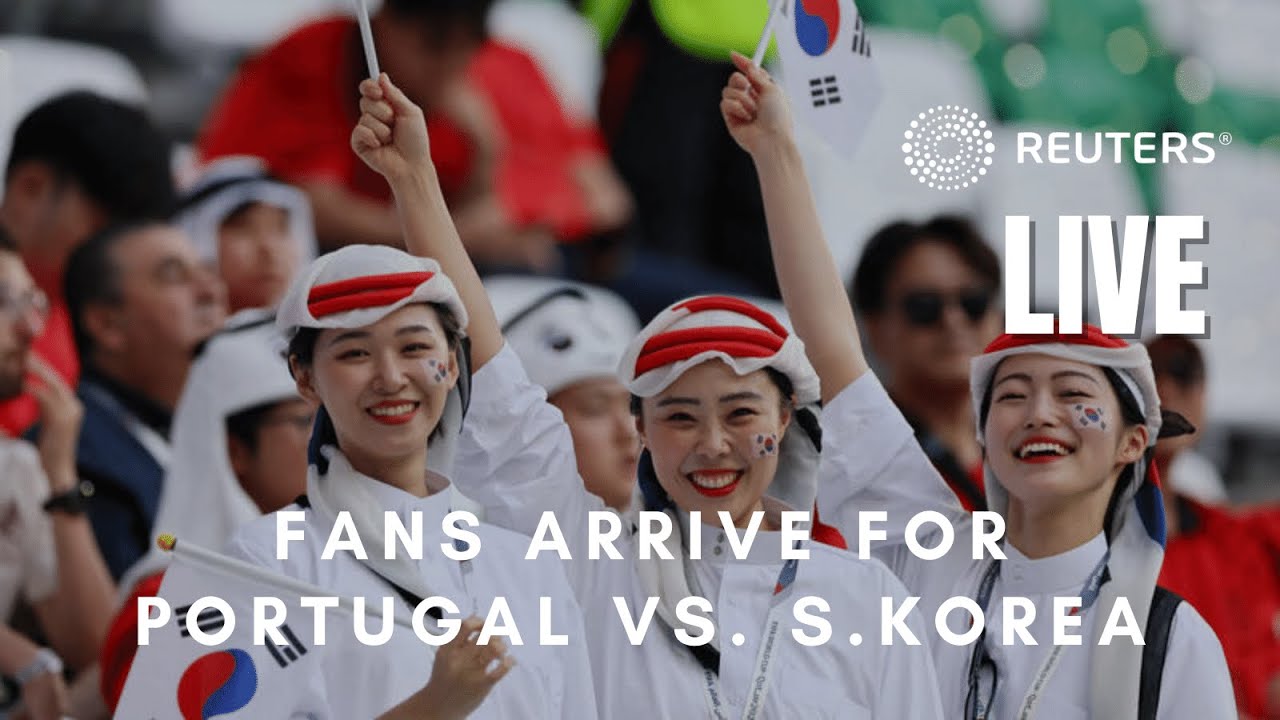 LIVE: World Cup fans arrive to watch Portugal and South Korea match
