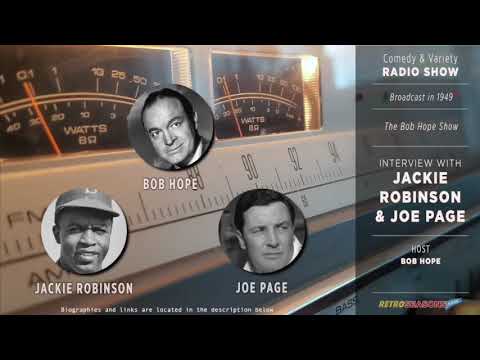Jackie Robinson & Bob Hope - Funny Radio Interview video clip