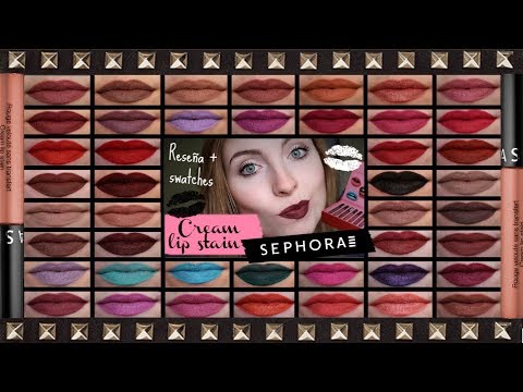 Colección de LABIALES "Cream Lip Stain" SEPHORA | Reseña + Tonos || Sweet S Channel ♥