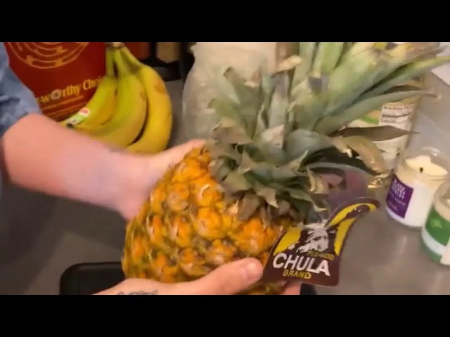 How to Cut a Pineapple Without a Knife