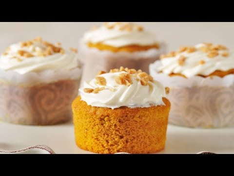 Pumpkin Cupcakes Recipe Demonstration - Joyofbaking.com - UCFjd060Z3nTHv0UyO8M43mQ