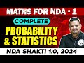NDA Maths  ProbabilIty & Statistics  NDA 1, 2024  Defence Wallah