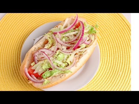 Chicken Cheesesteak Hoagies Recipe - Laura Vitale - Laura in the Kitchen Episode 920 - UCNbngWUqL2eqRw12yAwcICg