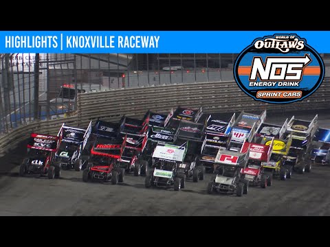 World of Outlaws NOS Energy Drink Sprint Cars | Knoxville Raceway | August 8, 2025 | HIGHLIGHTS - dirt track racing video image