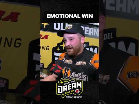 👏 Biggest win of Josh Rice's career! (2025, Eldora Dream Prelim) #DLMDream #fuelingthedream - dirt track racing video image