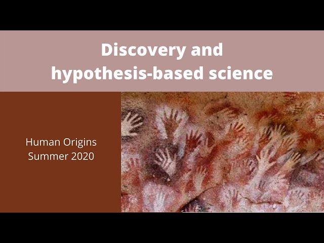 hypothesis based science vs discovery science