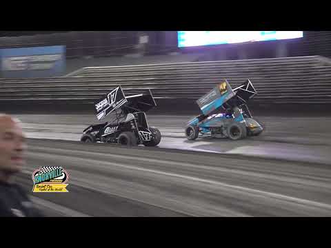 Knoxville Raceway 6-8-24 Turn 3 action. - dirt track racing video image
