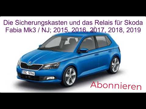 Diagramma e posizionamento dei fusibili della Skoda Fabia