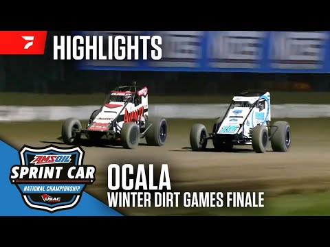 Winter Dirt Games Finale | USAC Sprints at Ocala Speedway 2/15/25 | Highlights - dirt track racing video image