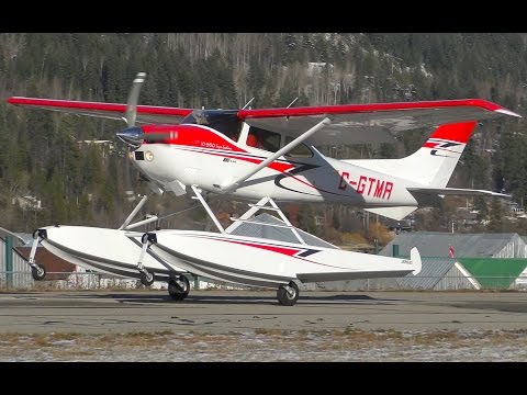 Cessna 182 Seaplane Takeoff - default