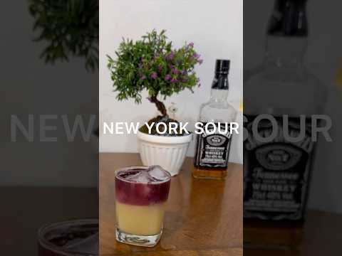 COCTEL NEW YORK SOUR. #tragosfaciles #coctelesencasa #coctelesfaciles #tragos