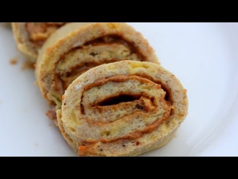 Banana Crepe & Almond Butter Pinwheels - UCj0V0aG4LcdHmdPJ7aTtSCQ