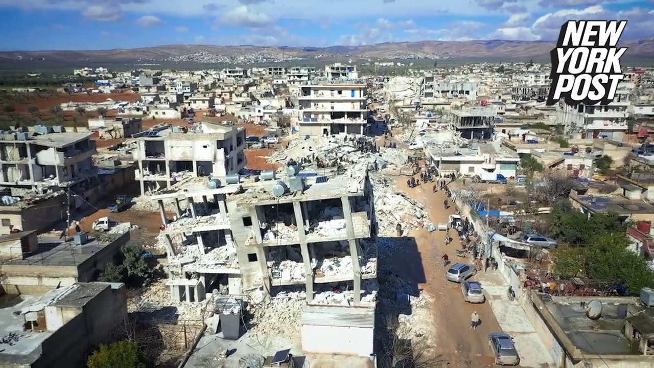 Drone footage shows extent of damage in Syrian village near Aleppo | New York Post