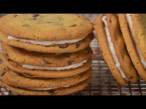 Chocolate Chip Sandwich Cookies Recipe Demonstration - Joyofbaking.com