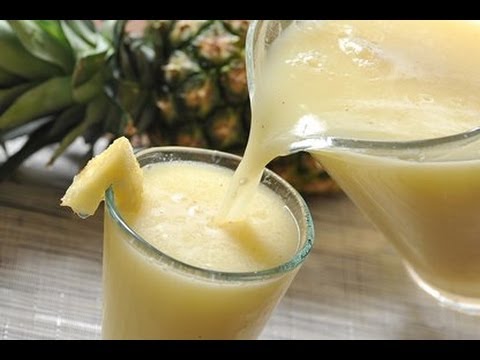 Agua de piña colada - Pina colada - Recetas de aguas frescas- - UCvg_5WAbGznrT5qMZjaXFGA