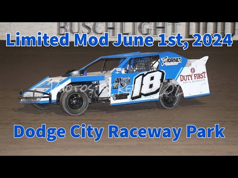 Dodge City Raceway Park Limited Mod 06/01/24 #18 Kyle Wiens - dirt track racing video image