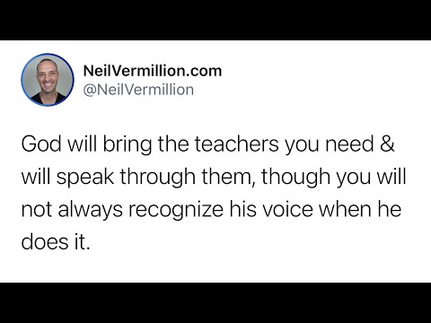 The Teachers I Have Given You - Daily Prophetic Word