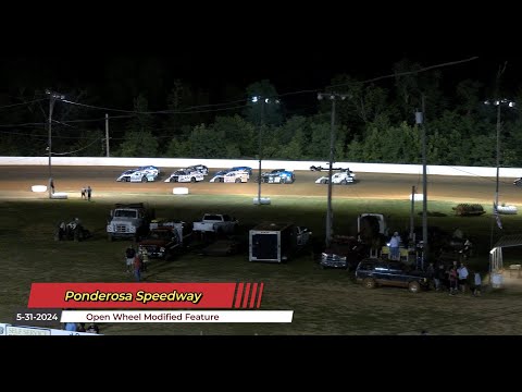 Ponderosa Speedway - Modified Feature - 5/31/2024 - dirt track racing video image