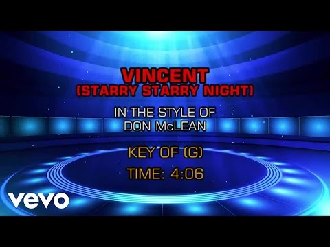 Don McLean - Vincent (Starry Starry Night) (Karaoke) - UCQHthJbbEt6osR39NsST13g