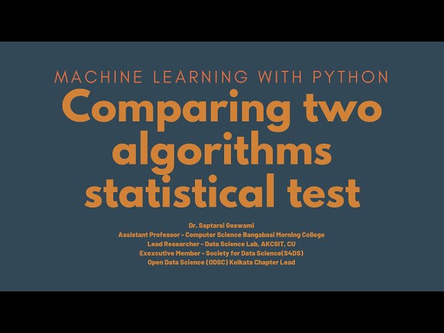 Statistical Significance Tests for Comparing Machine Learning Algorithms