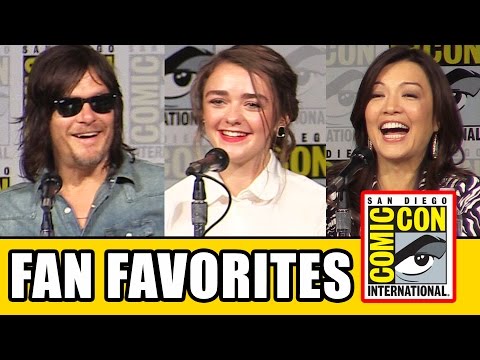 Fan Favorites Comic Con Panel - Maisie Williams, Ming-Na Wen, Norman Reedus, Eliza Taylor - UCS5C4dC1Vc3EzgeDO-Wu3Mg