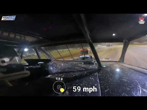 #7D Jake Davis  - Modified - 11-16-2024 Springfield Raceway - In Car Camera - dirt track racing video image