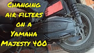 Cambio filtro aria Yamaha MAJESTY 400