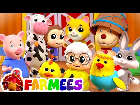 LIVE 🔴🎵 Old MacDonald Farm Song mit Farmees – Lustige Kinderlieder