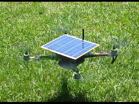 Güneş paneliyle yapılan quadcopterin videosu
