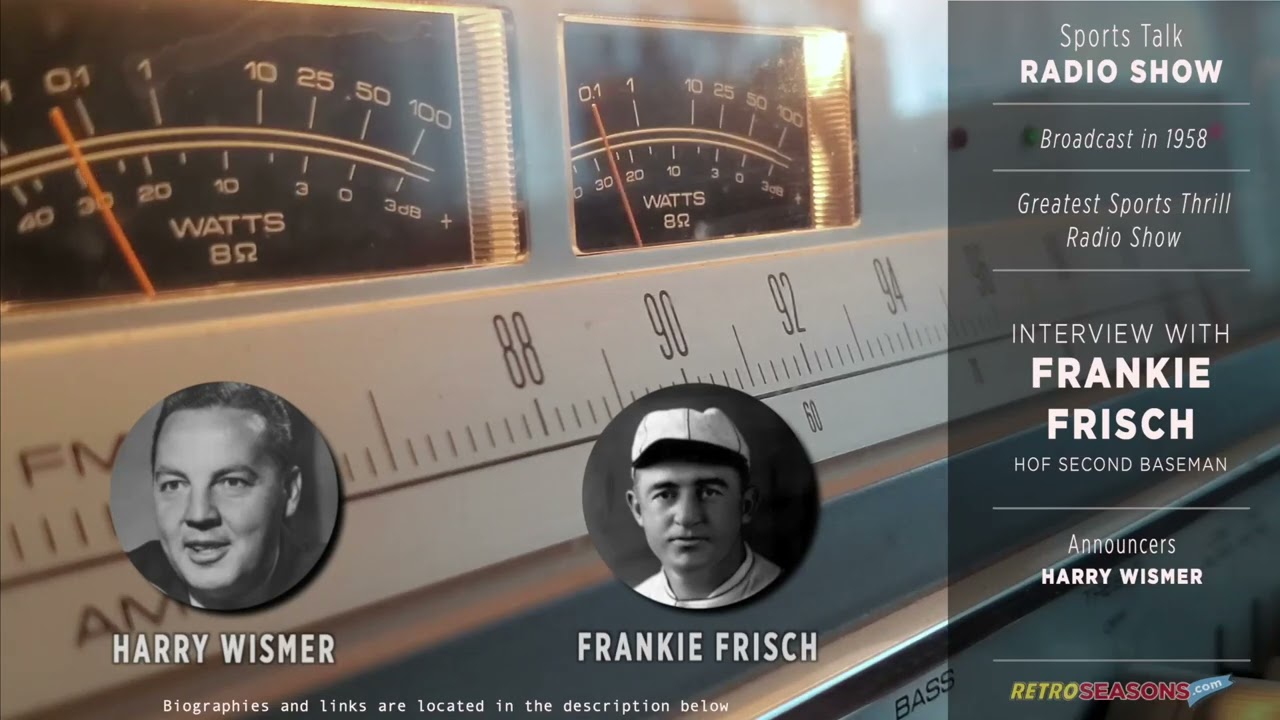 1958 • Baseball Clip • Frankie Frisch Interview - Radio video clip 