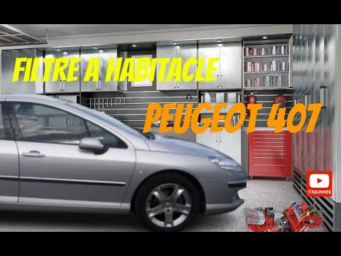 Wie man den Innenraumluftfilter des Peugeot 407 austauscht.