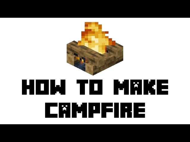 How To Make A Campfire In Minecraft (Minecraft Campfire Tutorial)