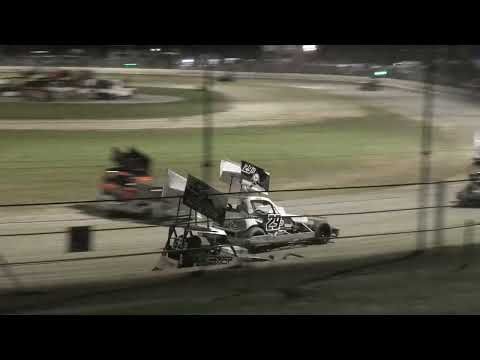 Superstocks Race 3 Meeanee Speedway 13 April 2024 - dirt track racing video image