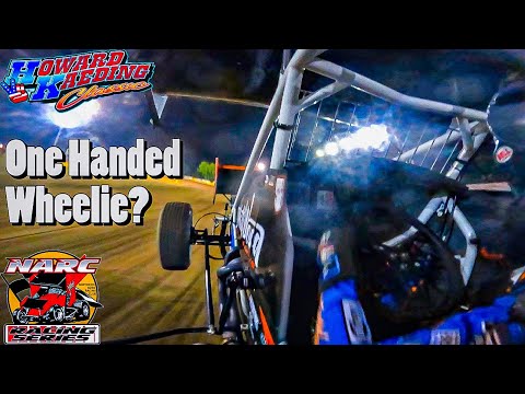 Driving With One Hand &amp; Wins!! ONBOARD 17W Shane Golobic HK Classic NARC 410’s at Ocean Speedway - dirt track racing video image