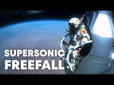 Felix Baumgartner's supersonic freefall from 128k' - Mission Highlights - UCblfuW_4rakIf2h6aqANefA