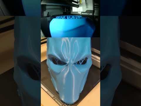 Deathstroke 3d printed wearable mask #shorts - UCv2D074JIyQEXdjK17SmREQ
