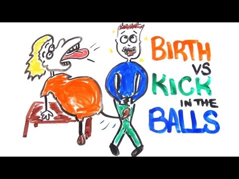 Childbirth vs Getting Kicked in the Balls - UCC552Sd-3nyi_tk2BudLUzA