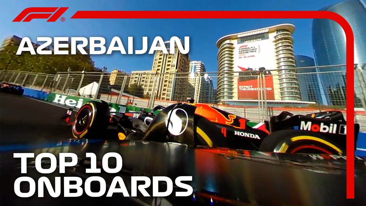 Verstappen And Russell Collide, And The Top 10 Onboards | 2023 Azerbaijan Grand Prix | Qatar Airways
