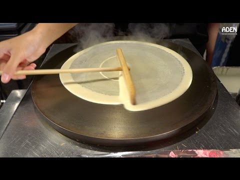 Japanese Street Food - Creamy Strawberry Crepes - UCu9g5OmzcCpcJnmSYyHnIVw