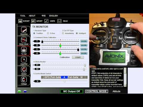 How to set up DJI Naza step by step video with transmitter setup - UCqt1SaK15Zo3GXCvviBmubA