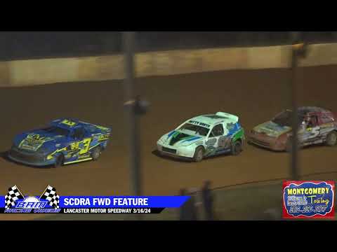 SCDRA FWD Feature - Lancaster Motor Speedway 3/16/24 - dirt track racing video image